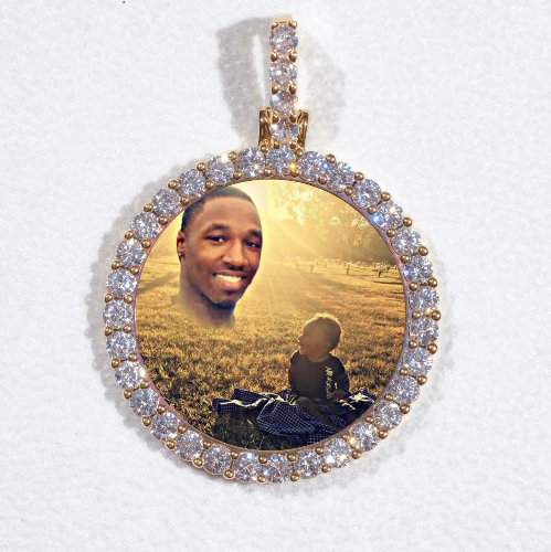 3D CIRCLE CUSTOM PICTURE PENDANT SMALL SIZE