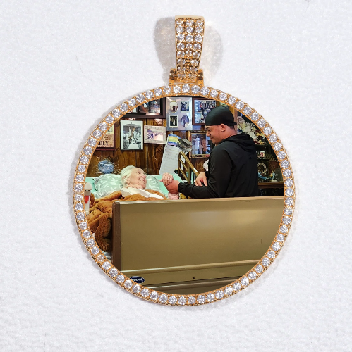 MEDIUM 3D CIRCLE CUSTOM PICTURE PENDANT