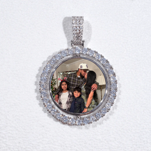 3D Spinning 2-Faced Custom Picture Pendant