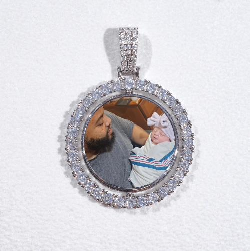 3D Spinning 2-Faced Custom Picture Pendant