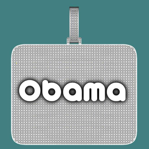 CUSTOM LETTER NECKLACE 3D BIG SQUARE