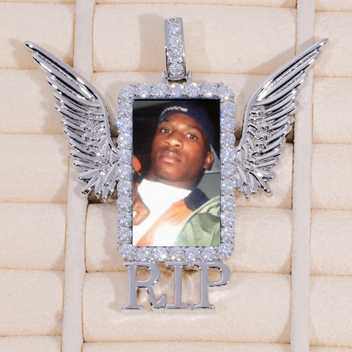 RIP WING 3D CUSTOM PICTURE PENDANT