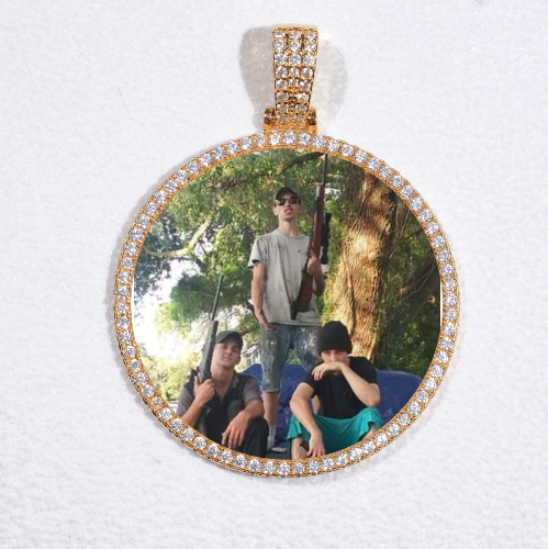 MEDIUM 3D CIRCLE CUSTOM PICTURE PENDANT