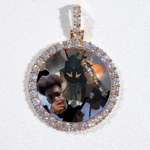 3D CIRCLE CUSTOM PICTURE PENDANT SMALL SIZE