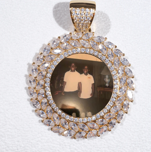 Large 3D Wheat Ear Custom Picture Pendant