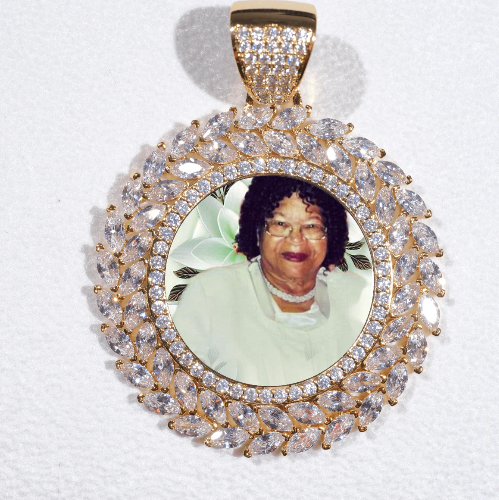 Large 3D Wheat Ear Custom Picture Pendant