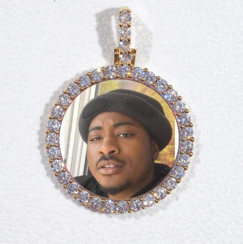 3D CIRCLE CUSTOM PICTURE PENDANT SMALL SIZE