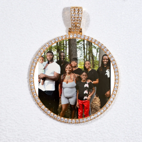 MEDIUM 3D CIRCLE CUSTOM PICTURE PENDANT