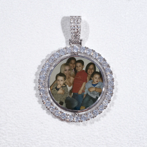 3D Spinning 2-Faced Custom Picture Pendant