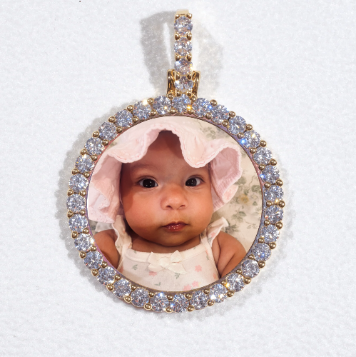 3D CIRCLE CUSTOM PICTURE PENDANT SMALL SIZE
