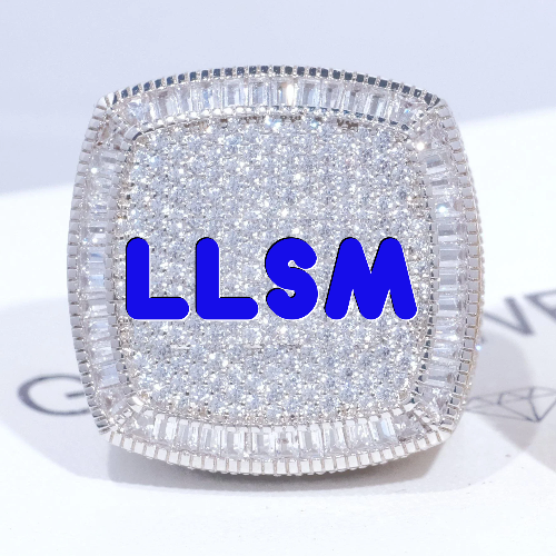 CUSTOM LETTER 3D ICED RING