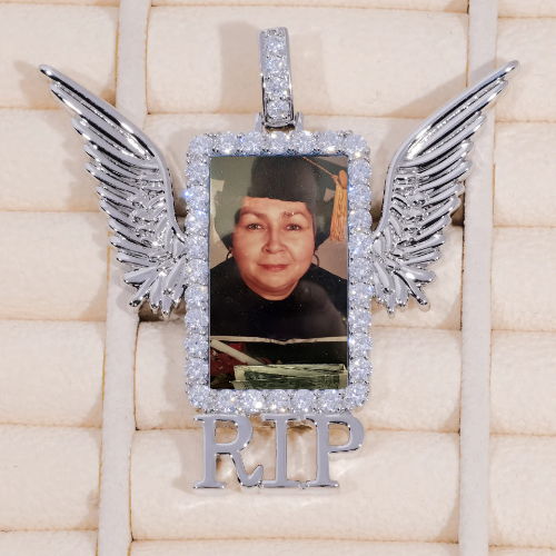 RIP WING 3D CUSTOM PICTURE PENDANT