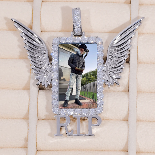 RIP WING 3D CUSTOM PICTURE PENDANT