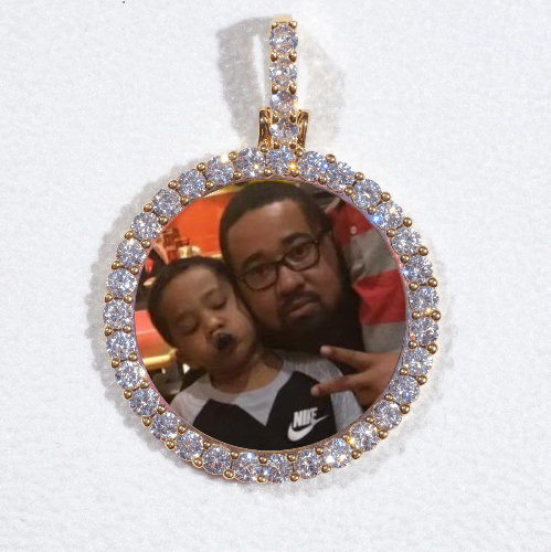 3D CIRCLE CUSTOM PICTURE PENDANT SMALL SIZE