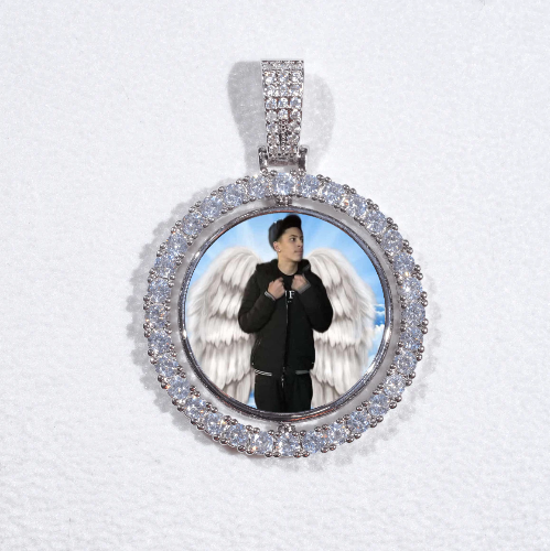 3D Spinning 2-Faced Custom Picture Pendant