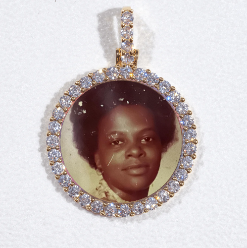 3D CIRCLE CUSTOM PICTURE PENDANT SMALL SIZE