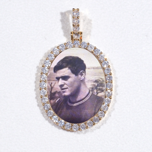 3D Oval Custom Picture Pendant