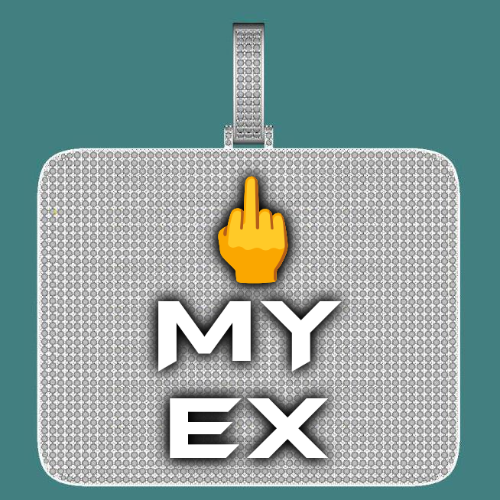 CUSTOM LETTER NECKLACE 3D BIG SQUARE