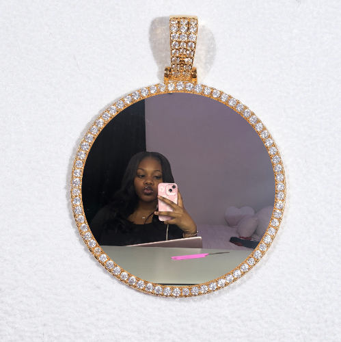MEDIUM 3D CIRCLE CUSTOM PICTURE PENDANT