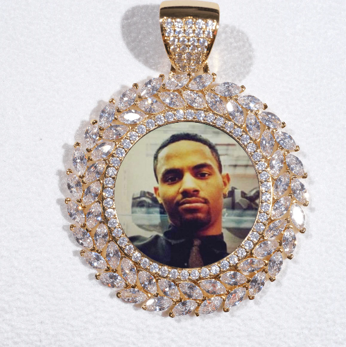 Large 3D Wheat Ear Custom Picture Pendant