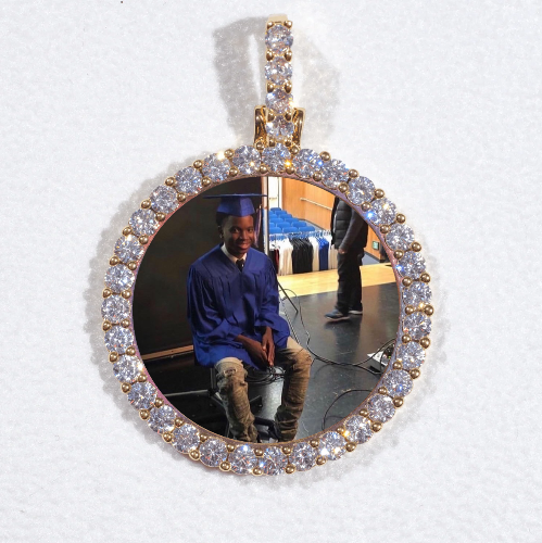 3D CIRCLE CUSTOM PICTURE PENDANT SMALL SIZE
