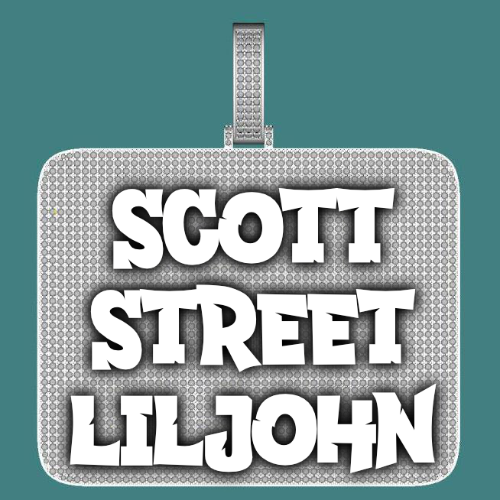 CUSTOM LETTER NECKLACE 3D BIG SQUARE