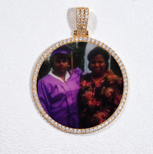 MEDIUM 3D CIRCLE CUSTOM PICTURE PENDANT