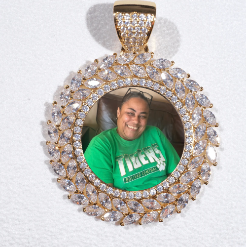 Large 3D Wheat Ear Custom Picture Pendant