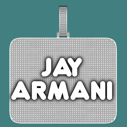 CUSTOM LETTER NECKLACE 3D BIG SQUARE