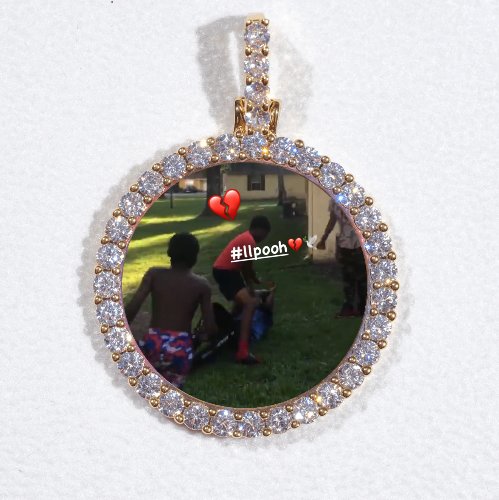 3D CIRCLE CUSTOM PICTURE PENDANT SMALL SIZE