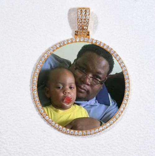 MEDIUM 3D CIRCLE CUSTOM PICTURE PENDANT
