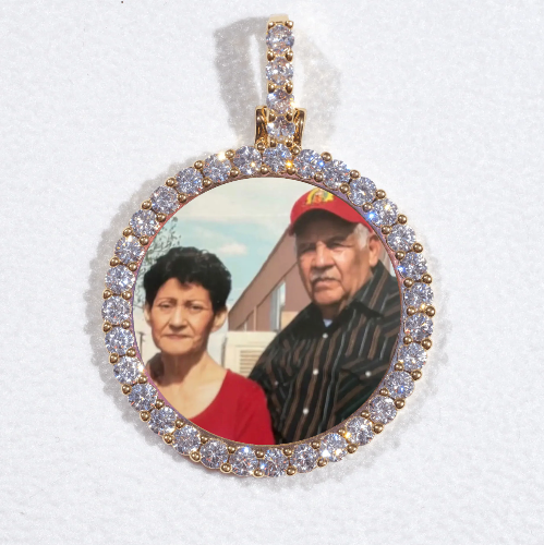 3D CIRCLE CUSTOM PICTURE PENDANT SMALL SIZE