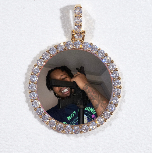 3D CIRCLE CUSTOM PICTURE PENDANT SMALL SIZE