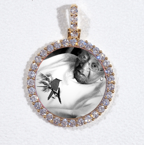 3D CIRCLE CUSTOM PICTURE PENDANT SMALL SIZE