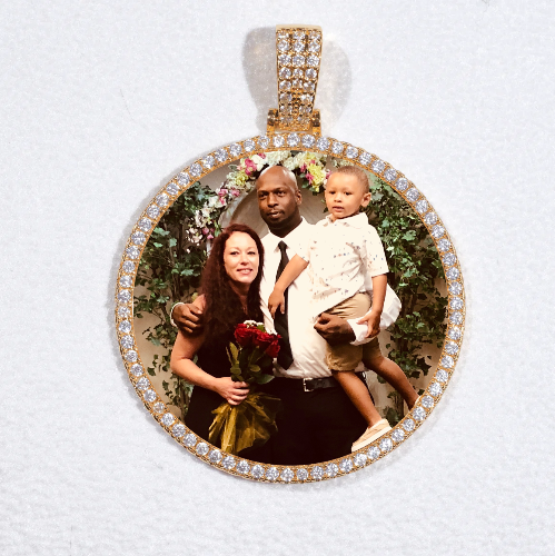MEDIUM 3D CIRCLE CUSTOM PICTURE PENDANT