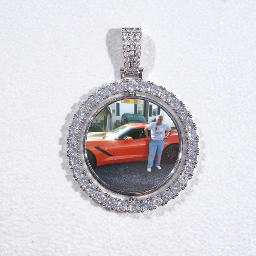 3D Spinning 2-Faced Custom Picture Pendant