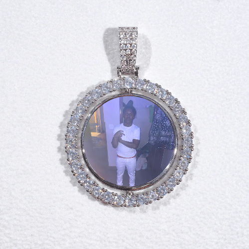 3D Spinning 2-Faced Custom Picture Pendant