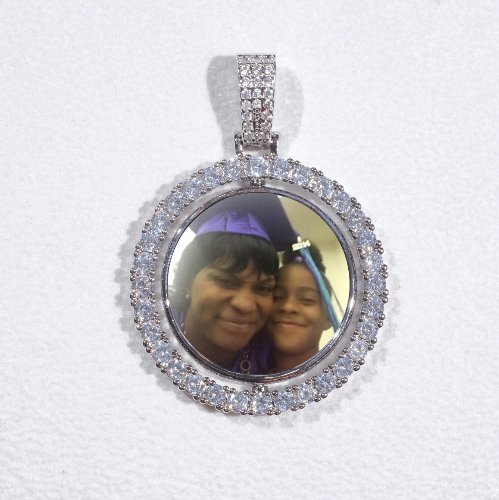 3D Spinning 2-Faced Custom Picture Pendant