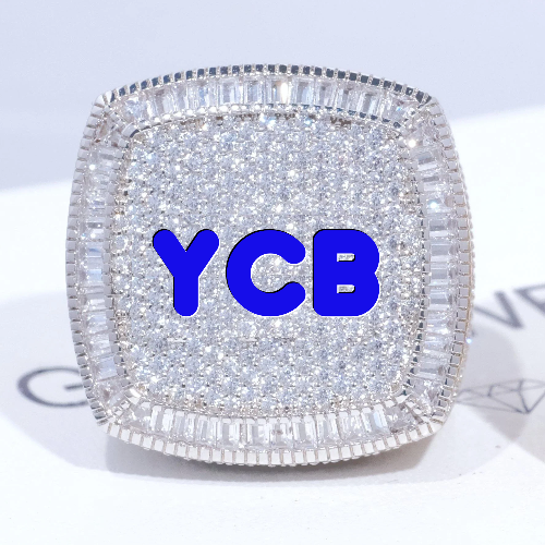 CUSTOM LETTER 3D ICED RING