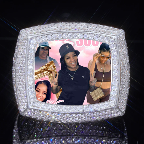 3D CUSTOM PICTURE ICED RING