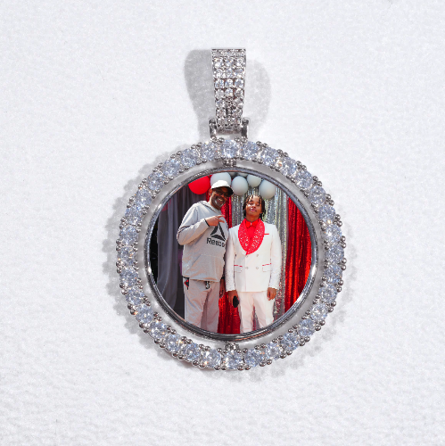 3D Spinning 2-Faced Custom Picture Pendant