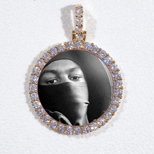 3D CIRCLE CUSTOM PICTURE PENDANT SMALL SIZE