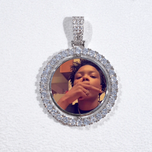 3D Spinning 2-Faced Custom Picture Pendant
