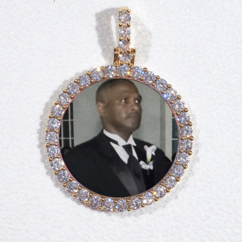 3D CIRCLE CUSTOM PICTURE PENDANT SMALL SIZE