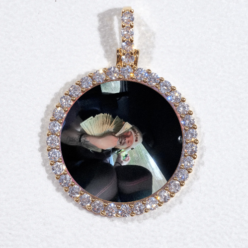 3D CIRCLE CUSTOM PICTURE PENDANT SMALL SIZE