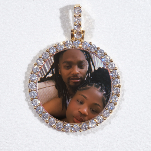 3D CIRCLE CUSTOM PICTURE PENDANT SMALL SIZE