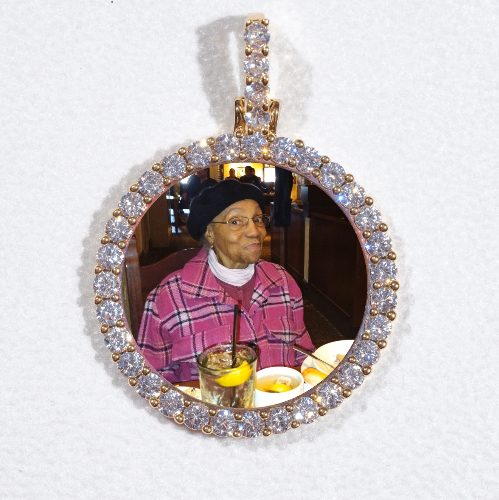 3D CIRCLE CUSTOM PICTURE PENDANT SMALL SIZE