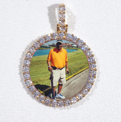 3D CIRCLE CUSTOM PICTURE PENDANT SMALL SIZE