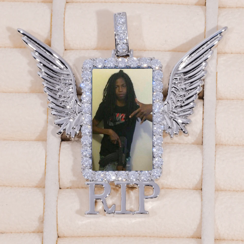 RIP WING 3D CUSTOM PICTURE PENDANT