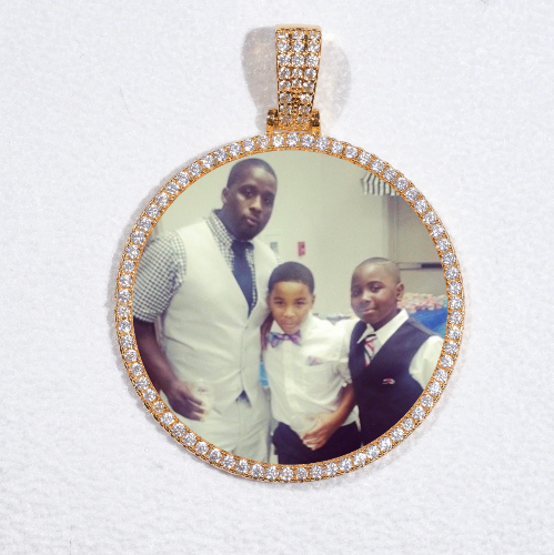 MEDIUM 3D CIRCLE CUSTOM PICTURE PENDANT